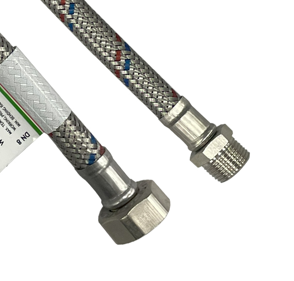 Подводка к смесителю Flexitaly 150040560RB DN8 3/8"н*1/2"в 60 см Подводка к смесителю Flexitaly 150040560RB DN8 3/8"н*1/2"в 60 см