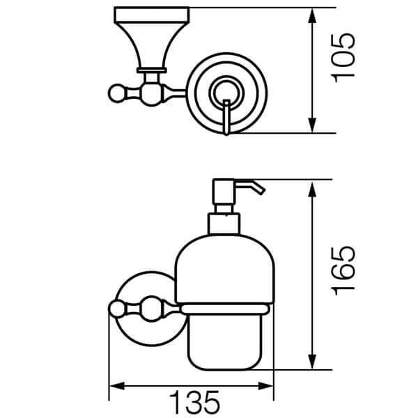 Диспенсер Gialetta Veragio VR.GIL-6470.BR Диспенсер Gialetta Veragio VR.GIL-6470.BR
