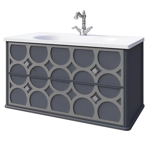 Тумба с раковиной подвесная 90 CAPRICE CAPRIGO 25113-L810/SILVER+Болеро Тумба с раковиной подвесная 90 CAPRICE CAPRIGO 25113-L810/SILVER+Болеро