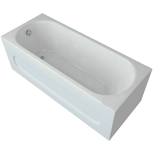 Акриловая ванна Aquatek Оберон 160x70 белая, с экраном, каркасом и сливом-переливом Акриловая ванна Aquatek Оберон 160x70 белая, с экраном, каркасом и сливом-переливом