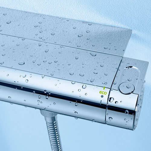 Термостат для душа Grohe Grohtherm 2000 New 34469001 хром, с полочкой Термостат для душа Grohe Grohtherm 2000 New 34469001 хром, с полочкой