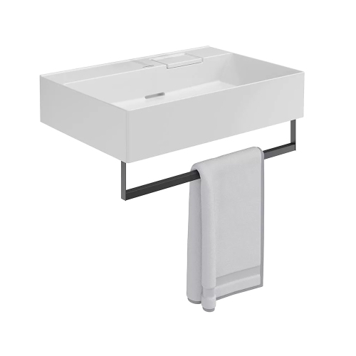 Раковина Kerama Marazzi Logica 70x48 с полотенцедержателем, белая Раковина Kerama Marazzi Logica 70x48 с полотенцедержателем, белая