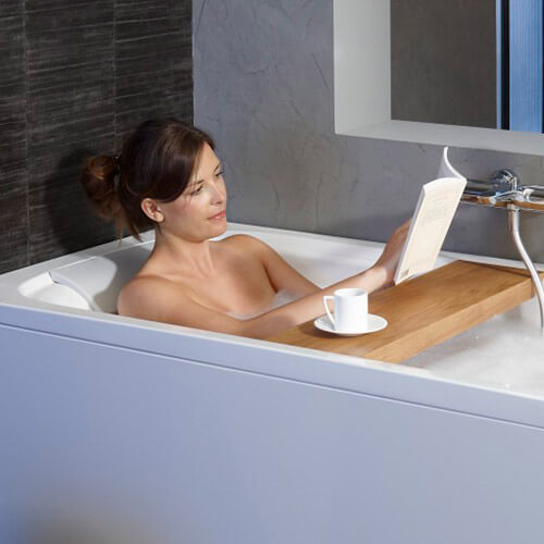 Ванна из искусственного камня Jacob Delafon Elite Flight 170x75 белая с ножками