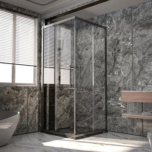 Душевой уголок Veconi Premium Trento PTC-20GR 80х80 профиль графит брашированный, стекло прозрачное Душевой уголок Veconi Premium Trento PTC-20GR 80х80 профиль графит брашированный, стекло прозрачное