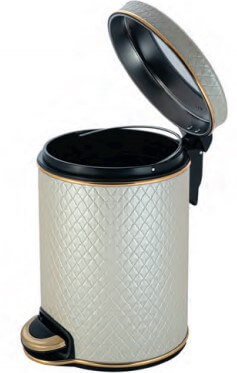 Ведро для мусора бежевое 5 л GERALIS V-NCLG-B Ведро для мусора бежевое 5 л GERALIS V-NCLG-B
