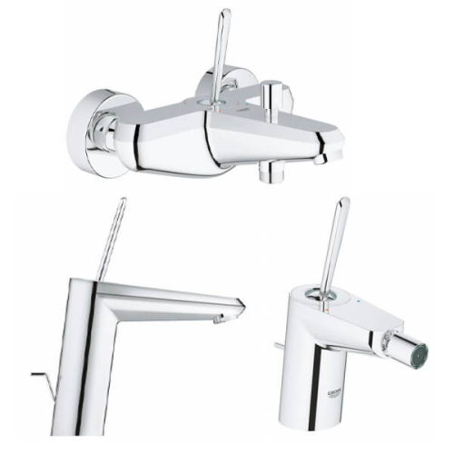 Комплект смесителей GROHE Eurodisc Joy 23427000+23431000+24036000 хром Комплект смесителей GROHE Eurodisc Joy 23427000+23431000+24036000 хром