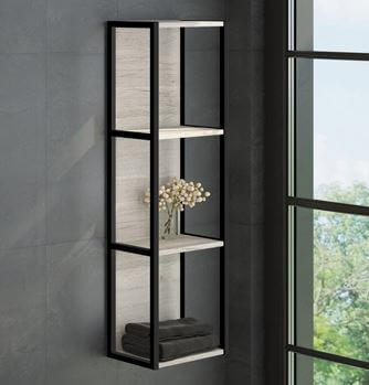 00004148024 Шкаф подвесной 35 открытый Дуб дымчатый Дюссельдорф COMFORTY 00004148024 Шкаф подвесной 35 открытый Дуб дымчатый Дюссельдорф COMFORTY