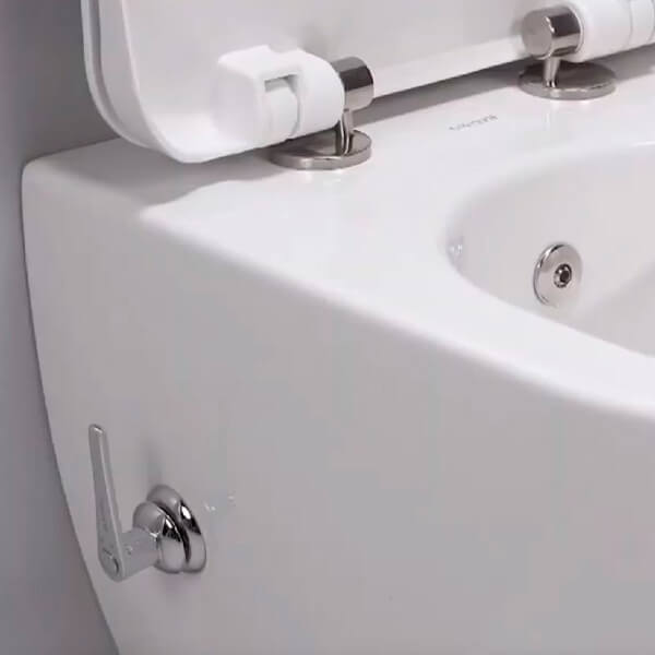 Унитаз подвесной Creavit Free FE322-34CB00E-0002 безободковый с биде Унитаз подвесной Creavit Free FE322-34CB00E-0002 безободковый с биде