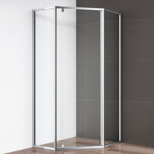 Душевой уголок Cezares Eco ECO-O-P-1-90-C-Cr 90x90 профиль хром, прозрачное стекло