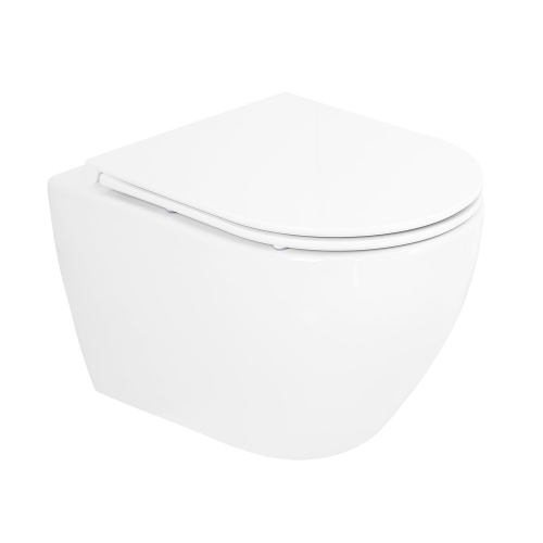 Унитаз подвесной Cezares Stylus CZR-6601-TH-TOR безободковый, белый Унитаз подвесной Cezares Stylus CZR-6601-TH-TOR безободковый, белый