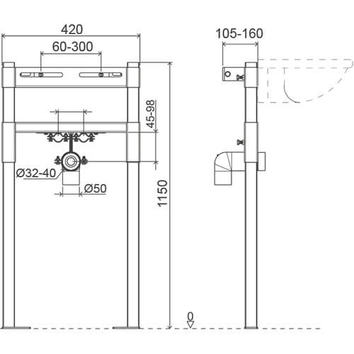 Инсталляция для раковины Eco Oli 11376 Инсталляция для раковины Eco Oli 11376