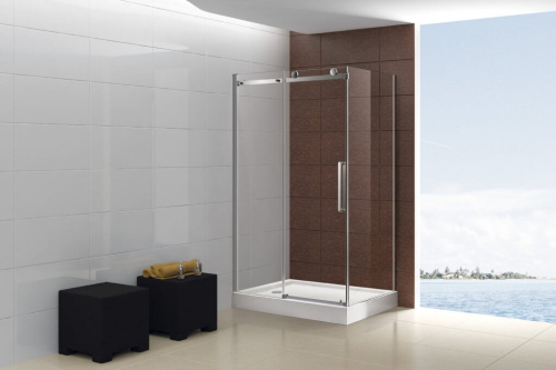 Душ угол 1200*1000*1950 профиль хром прозр стекло CEZARES Душ угол 1200*1000*1950 профиль хром прозр стекло CEZARES