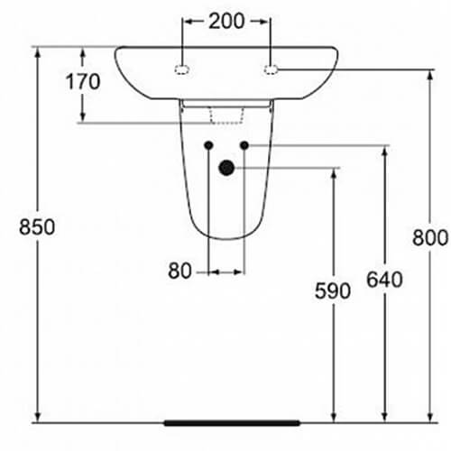 Полупьедестал Vidima W312901=W312961 Полупьедестал Vidima W312901=W312961