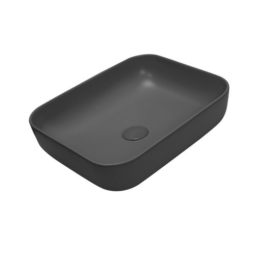 Раковина AVS Розали 50x39 темно-серая матовая Раковина AVS Розали 50x39 темно-серая матовая