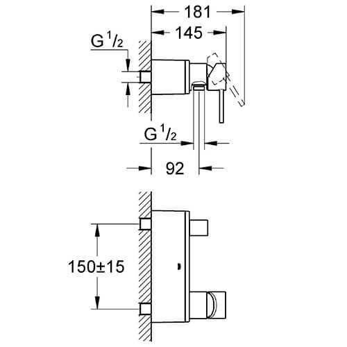 Смеситель для душа Grohe Allure 32149000 хром Смеситель для душа Grohe Allure 32149000 хром