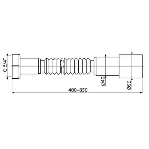 Гофра 40-50 Alcaplast A770 Гофра 40-50 Alcaplast A770