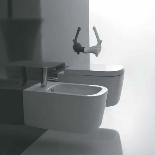 Биде подвесное Galassia Meg11pro 5412 белое Биде подвесное Galassia Meg11pro 5412 белое