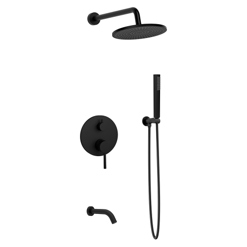 Душевой комплект AVS Slimmer 4в1 черный матовый Душевой комплект AVS Slimmer 4в1 черный матовый
