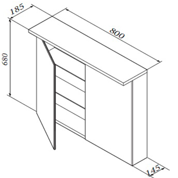 Зеркальный шкаф 800х680 SPIRIT AM PM M70MCX0801WG Зеркальный шкаф 800х680 SPIRIT AM PM M70MCX0801WG
