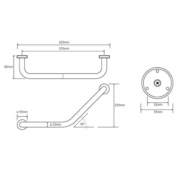 Поручень Hotel Bemeta 106107021 Поручень Hotel Bemeta 106107021