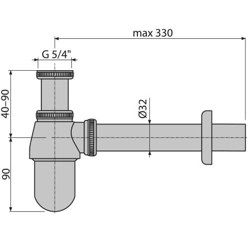 Сифон Alcaplast A431 Сифон Alcaplast A431