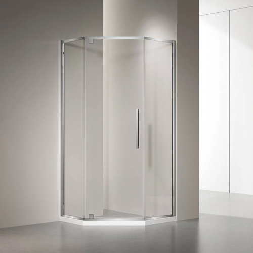Душевой уголок Veconi Rovigo RV-35 80х80 профиль хром, стекло прозрачное Душевой уголок Veconi Rovigo RV-35 80х80 профиль хром, стекло прозрачное