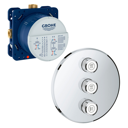 Переключатель потоков встраиваемый с монтажной частью Grohtherm SmartControl Grohe 29122000+35600000 Переключатель потоков встраиваемый с монтажной частью Grohtherm SmartControl Grohe 29122000+35600000