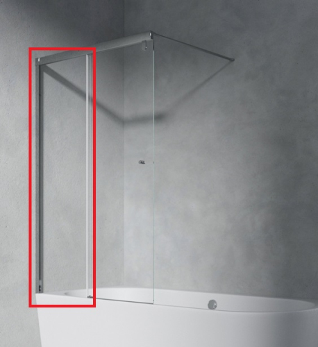 Стационарное стекло для Шторка д/ванны РАЗДВИЖ ЛЕВАЯ 490*525*1500 прозр/хром 6 мм ПЕРЛА AVS Стационарное стекло для Шторка д/ванны РАЗДВИЖ ЛЕВАЯ 490*525*1500 прозр/хром 6 мм ПЕРЛА AVS