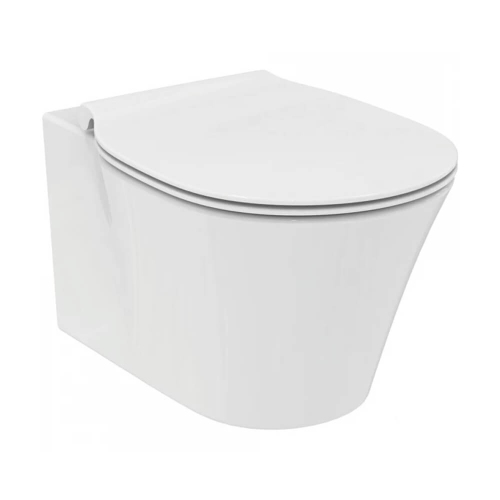 Унитаз подвесной Ideal Standard Connect Air Aquablade E005401+E036601 безободковый с микролифтом Унитаз подвесной Ideal Standard Connect Air Aquablade E005401+E036601 безободковый с микролифтом