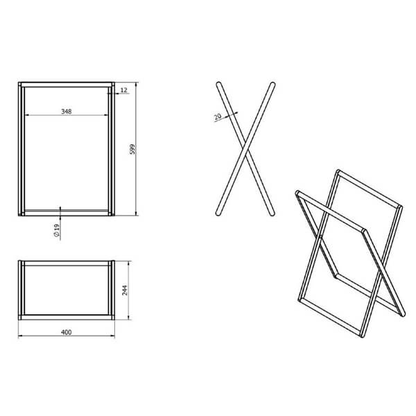 Стойка раскладная для полотенец LANGBERGER 73381 Стойка раскладная для полотенец LANGBERGER 73381