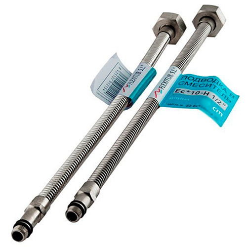 Подводка к смесителю 1,5 пара сильфонная Flexitub Подводка к смесителю 1,5 пара сильфонная Flexitub