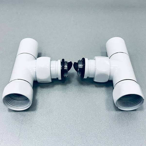 Кран угловой 3/4"х1/2" г/ш пара белый глянец ZZ4708 Кран угловой 3/4"х1/2" г/ш пара белый глянец ZZ4708