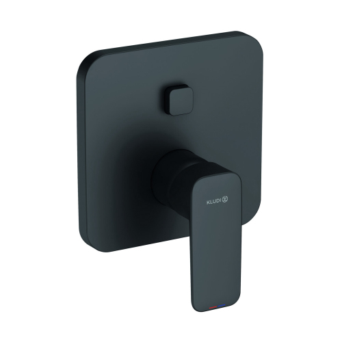 Смеситель для ванны и душа Kludi Pure&Style 406593975 черный матовый Смеситель для ванны и душа Kludi Pure&Style 406593975 черный матовый