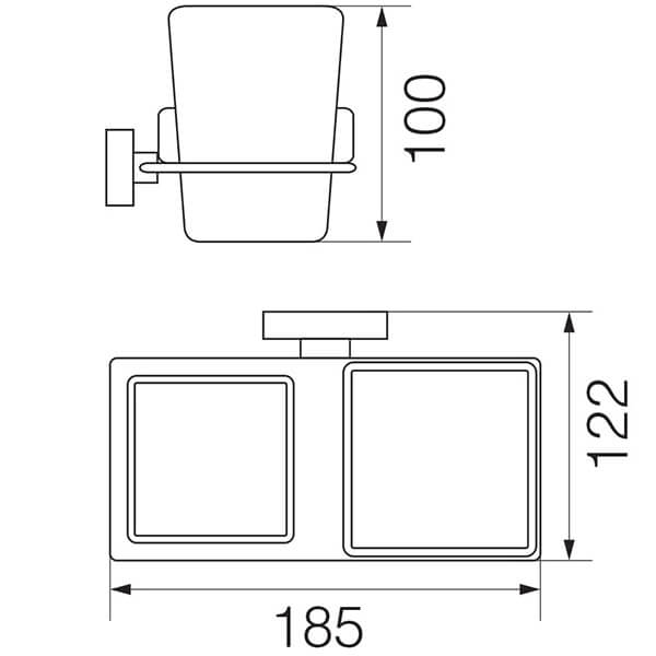 Стакан Ramba Veragio VR.RMB-4943.CR Стакан Ramba Veragio VR.RMB-4943.CR