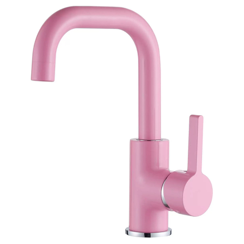 Смеситель для раковины Accoona A9687J розовый