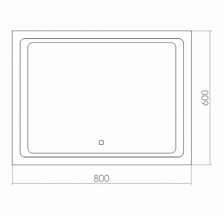 Зеркало с подсветкой AVS Ванер 80x60 см Зеркало с подсветкой AVS Ванер 80x60 см