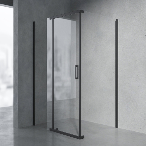 Душевой уголок AVS Фаворит 120x100 профиль черный матовый, стекло прозрачное Душевой уголок AVS Фаворит 120x100 профиль черный матовый, стекло прозрачное