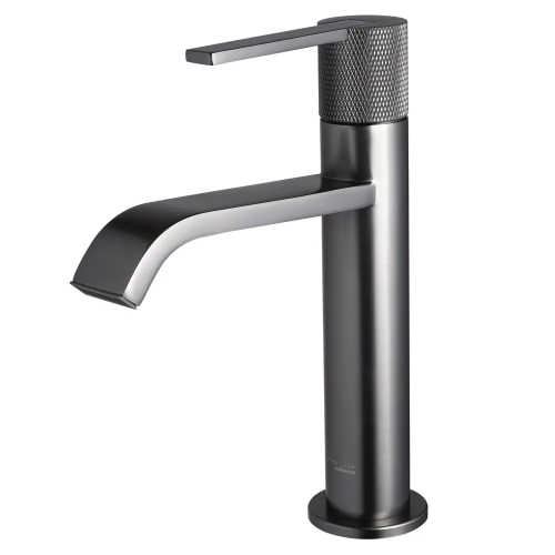 Смеситель для раковины Maxonor Beauty PL1084-9 серый матовый