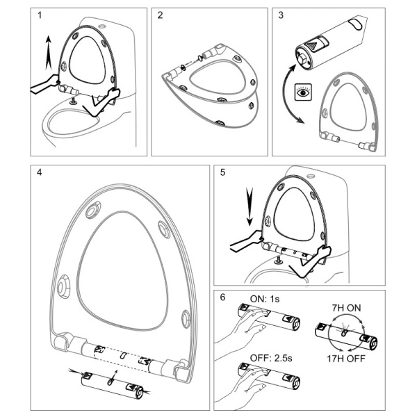 Подсветка для сиденья Jacob Delafon Nouvelle vague E20915-CP Подсветка для сиденья Jacob Delafon Nouvelle vague E20915-CP