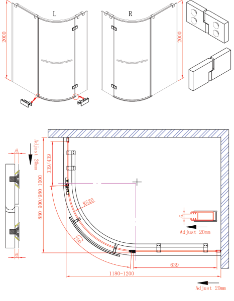 Душевой уголок Cezares Bergamo BERGAMO-W-RH-1-120/100-ARCO-C-Cr-L-IV 120x100 профиль хром, прозрачное стекло Душевой уголок Cezares Bergamo BERGAMO-W-RH-1-120/100-ARCO-C-Cr-L-IV 120x100 профиль хром, прозрачное стекло