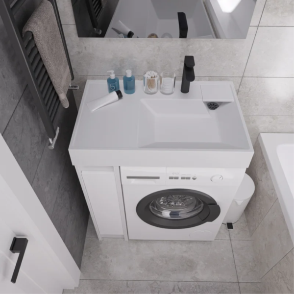 Раковина над стиральной машиной Madera Vega 80 белая Раковина над стиральной машиной Madera Vega 80 белая