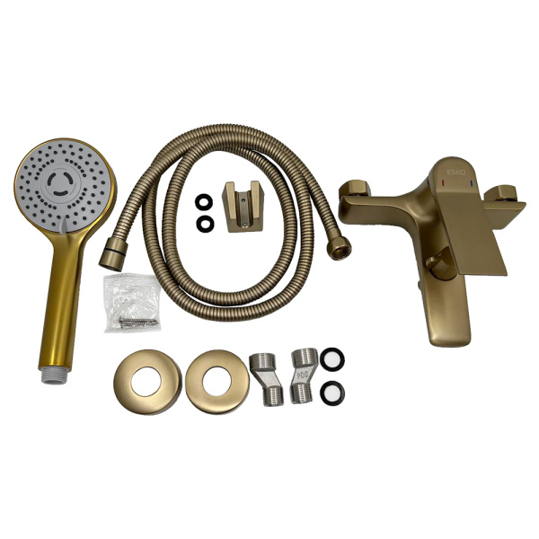 Смеситель для ванны с душем ESKO Shanghai SHA54 золото Смеситель для ванны с душем ESKO Shanghai SHA54 золото