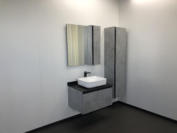 00004149063 Зеркало-шкаф Бетон светлый Эдинбург COMFORTY 00004149063 Зеркало-шкаф Бетон светлый Эдинбург COMFORTY