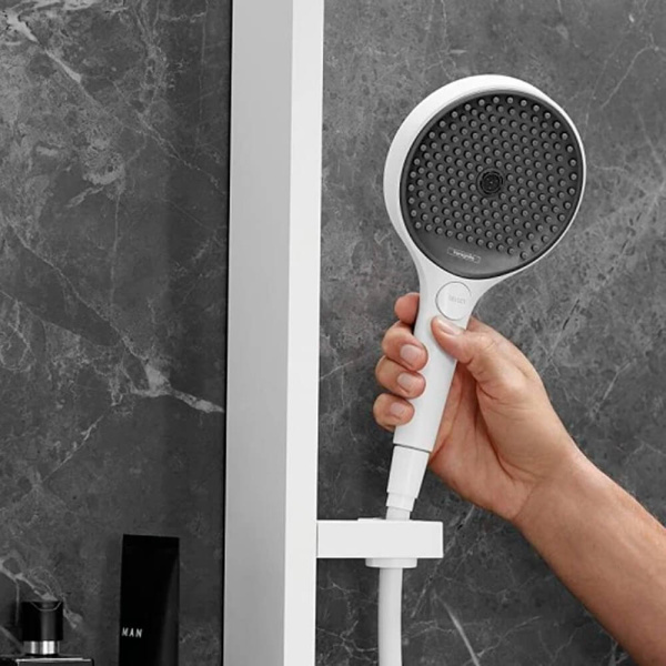 Душевая стойка Hansgrohe Rainfinity Showerpipe Shower Select S 26842700+15743700+01800180 белый матовый Душевая стойка Hansgrohe Rainfinity Showerpipe Shower Select S 26842700+15743700+01800180 белый матовый