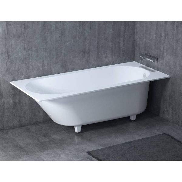Ванна из искусственного камня Salini Ornella S-Sense 180x80 белая с ножками Ванна из искусственного камня Salini Ornella S-Sense 180x80 белая с ножками