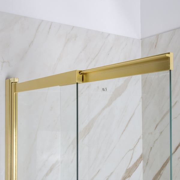 Шторка на ванну AVS Слайдер Плюс 80 см профиль брашированное золото, стекло прозрачное Шторка на ванну AVS Слайдер Плюс 80 см профиль брашированное золото, стекло прозрачное