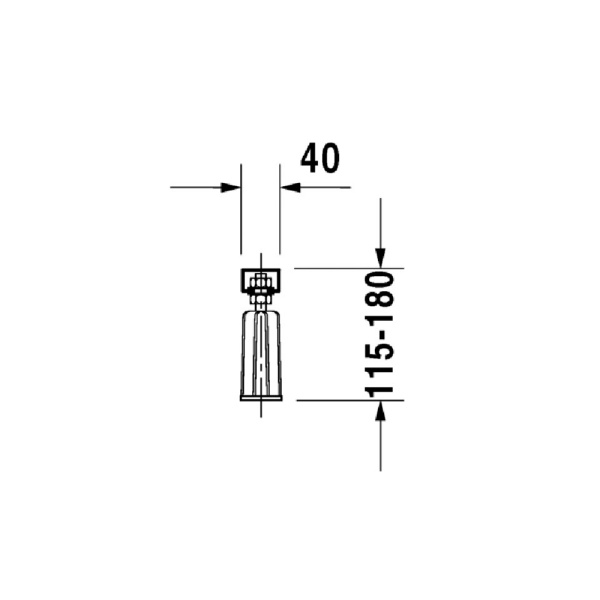 790127000000000 Ножки д/ванны D-Code DURAVIT 790127000000000 Ножки д/ванны D-Code DURAVIT