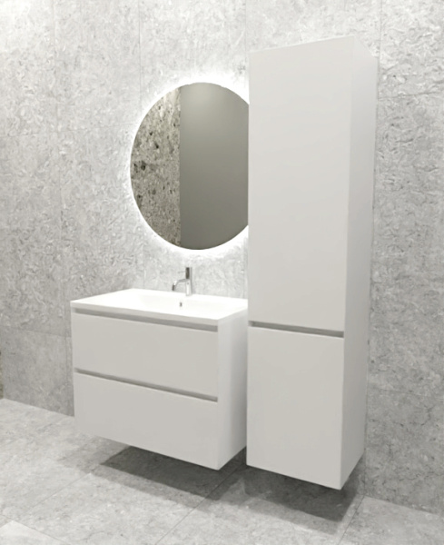 Шкаф-пенал AVS Гармония 40x165 L белый Шкаф-пенал AVS Гармония 40x165 L белый