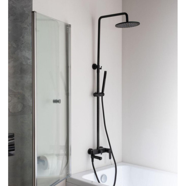 Душевая стойка Paffoni Blu ZCOL632NO черный матовый Душевая стойка Paffoni Blu ZCOL632NO черный матовый