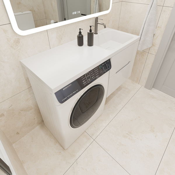 Раковина AVS Прима 120x48 R, белая Раковина AVS Прима 120x48 R, белая